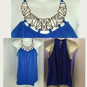 Mine royal blue sleeveless top